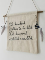 Két karoddal átölelsz te, ha félek. Két karommal átölellek s nem félek falidísz - Image 2